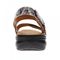 Revere Como Back Strap Leather Sandalsl - Women's - Silver Safari - Rear