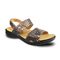 Revere Como - Women's Adjustable Sandal - Como Bronze Snake