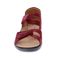 Revere Geneva Closed Heel Leather Sandals - Women's - Cherry Lizard - Front