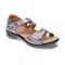 Revere Geneva Closed Heel Leather Sandals - Women's - Gunmetal - Angle