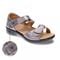 Revere Geneva Closed Heel Sandal - Women's - Gunmetal - Strap Detail