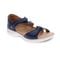 Revere Geneva Closed Heel Leather Sandals - Women's - Blue - Angle