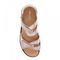 Revere Geneva Closed Heel Leather Sandals - Women's - Champagne - Overhead