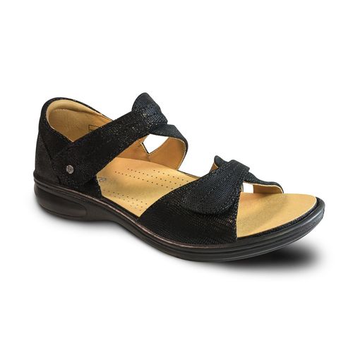 Revere Geneva - Women's sandal - Geneva Black Lizard