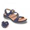 Revere Miami Back Strap Sandal - Women's - Blue French - Strap Detail