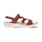 Revere Emerald 3 Strap Leather Sandals New Arrivals - Women's - Cognac - Side