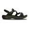 Revere Miami - Women's Adjustable Sandal - Miami Black Lizard Side