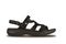 Revere Miami - Women's Adjustable Sandal - Black Lizard Profile