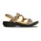 Revere Miami - Women's Adjustable Sandal - Miami Bronze Snake Side