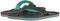 Sanuk Burm Water Friendly Men's Sandal - Dark Charcoal / Sea Green