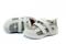 Mt. Emey 9701-V - Men's Extra-depth Athletic/Walking Strap Shoes - White/Silver Pair / Top