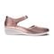 Revere Osaka Leather Mary Jane Shoes - Women's - Rose - Side