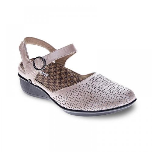 Revere Calais - Women's Slide Sandal - sandal Champagne-Bronze Snake