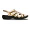 Revere Malibu - Women's Lace Up Sandal - Malibu Champagne Side