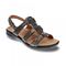 Revere Toledo Backstrap Leather Sandals - on Sale - Women's - Peacock Python - Angle