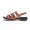 Revere Toledo Backstrap Leather Sandals - on Sale - Women's - Cognac - Side 2