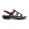 Revere Toledo Backstrap Leather Sandals - on Sale - Women's - Peacock Python - Side