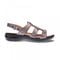 Revere Toledo Backstrap Leather Sandals - on Sale - Women's - Gunmetal - Side