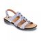 Revere Toledo Backstrap Leather Sandals - on Sale - Women's - Teal Snake - Angle