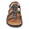 Revere Toledo Backstrap Leather Sandals - on Sale - Women's - Peacock Python - Front