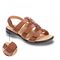 Revere Toledo Backstrap Sandal - Women's - Cognac - Strap Detail