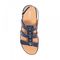 Revere Toledo - Women's Backstrap Sandal - Navy Snake/Blue