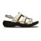 Revere Toledo - Women's Backstrap Sandal - Toledo Teal Snake Side