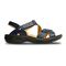 Revere Zanzibar - Women's Backstrap Sandal - Zanzibar Navy Snake Side