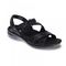 Revere Zanzibar Back Strap Sandal - Women's - Black Lizard - Angle