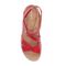 Revere Zanzibar Back Strap Sandal - Women's - Red - Overhead