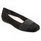 Trotters Samantha Women's Comfort Flats - Black Micro - main