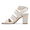 Vionic Perk Blaire - Women's Strappy Heel - Light Grey Suede 2 left view