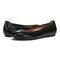 Vionic Spark Caroll - Women's Ballet Flat - Black-Croc - pair left angle