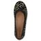 Vionic Spark Caroll - Women's Ballet Flat - Black-Foil-Suede - Top