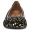 Vionic Spark Caroll - Women's Ballet Flat - Black-Foil-Suede - Front