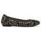 Vionic Spark Caroll - Women's Ballet Flat - Black-Foil-Suede - Right side