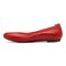 Vionic Spark Caroll - Women's Ballet Flat - Cherry - 2 left view