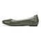 Vionic Spark Caroll - Women's Ballet Flat - Army Green - Left Side