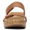 Vionic Pepper Women's Wedge Slip-on Sandal - Tan Snake - 6 front view