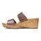 Vionic Pepper Women's Wedge Slip-on Sandal - Bronze Metallic - 2 left view