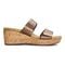 Vionic Pepper Women's Wedge Slip-on Sandal - Bronze Metallic - 4 right view