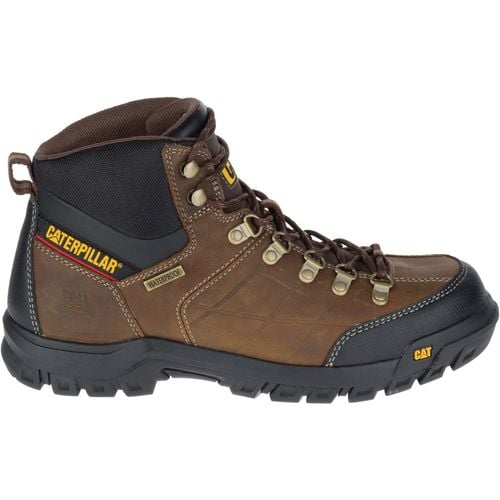 Caterpillar Threshold Waterproof Work Boot Men's CAT Footwear - Real Brown - Side