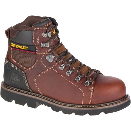 Caterpillar Alaska 2.0 Steel Toe Work Boot Men's CAT Footwear - Brown - Angle Main