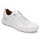 Rockport Let's Walk Men's Plain Toe - White Leather - Angle