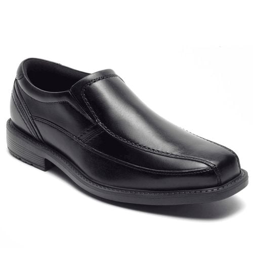 Rockport Slayter Bike Slip-On - Men's Dress Shoe - Black - Angle