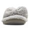 Vionic Indulge Gracie Plush Women's Slipper - Light Grey - 6 front view