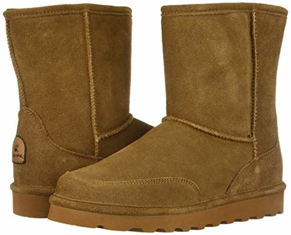 Bearpaw Brady - Men's Comfort Suede Boot - NeverWet - 2166M - Hickory