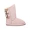 Bearpaw Boshie Youth - Kids' Suede Boots - 1669Y  635 - Pale Pink - Side View