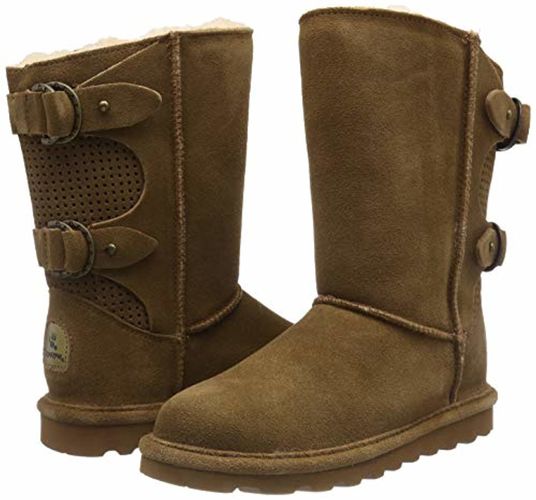 Bearpaw Clara - Women's 8 inch Suede Boot - 2136W - Hickory Ii