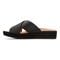 Vionic Hayden Women's Platform Slip-on Sandal - Black - 2 left view